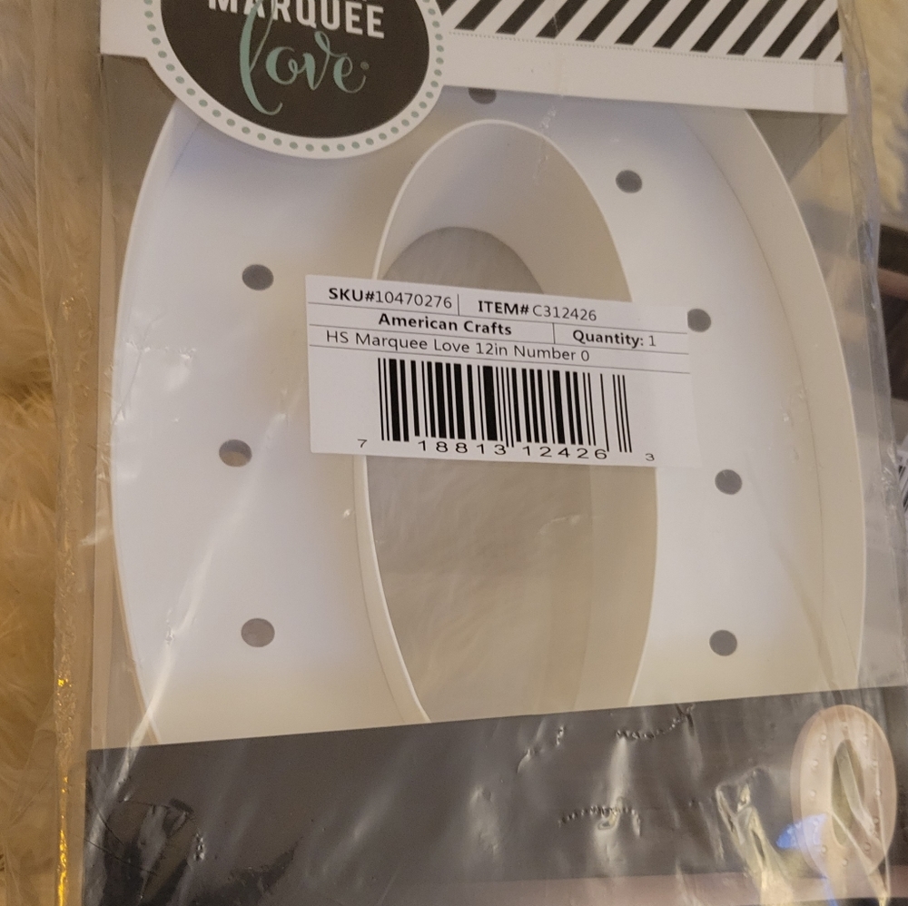 NWT Heidi Swapp light up Marquee letter O complete Light Kit- craft kit